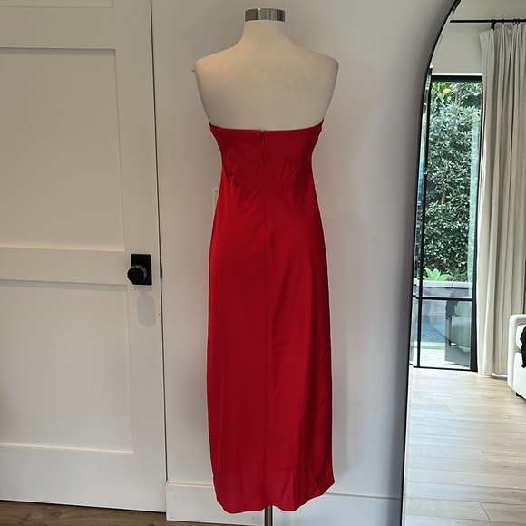 J Crew red silk slip dress - Picture 3 of 3